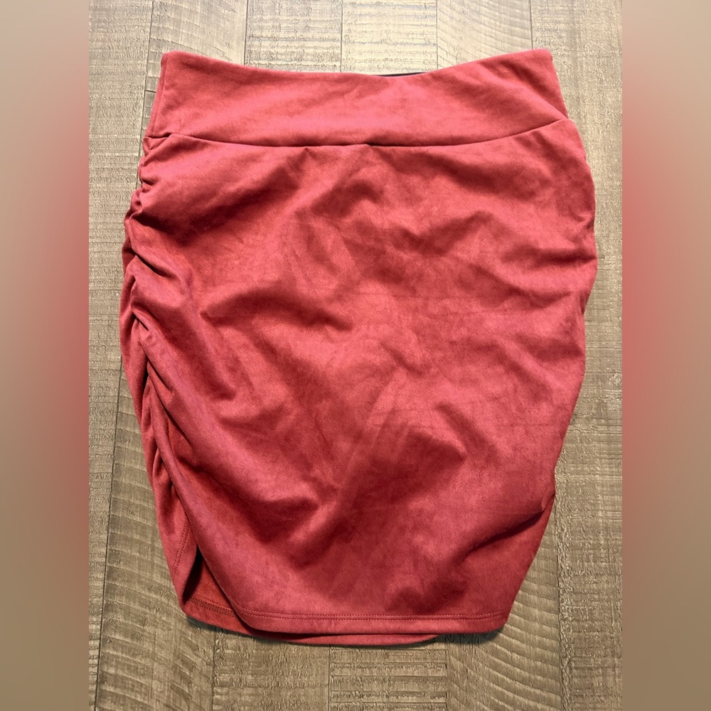 Halara Velvet Skirt with shorts